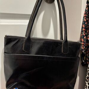 Hobo the Original Black Leather Tote Bag